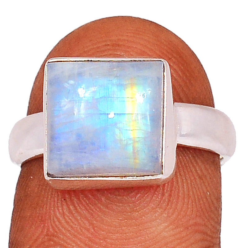 Blue Fire Moonstone Ring - BFMR4332