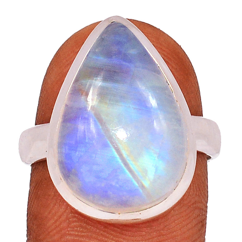 Blue Fire Moonstone Ring - BFMR4345