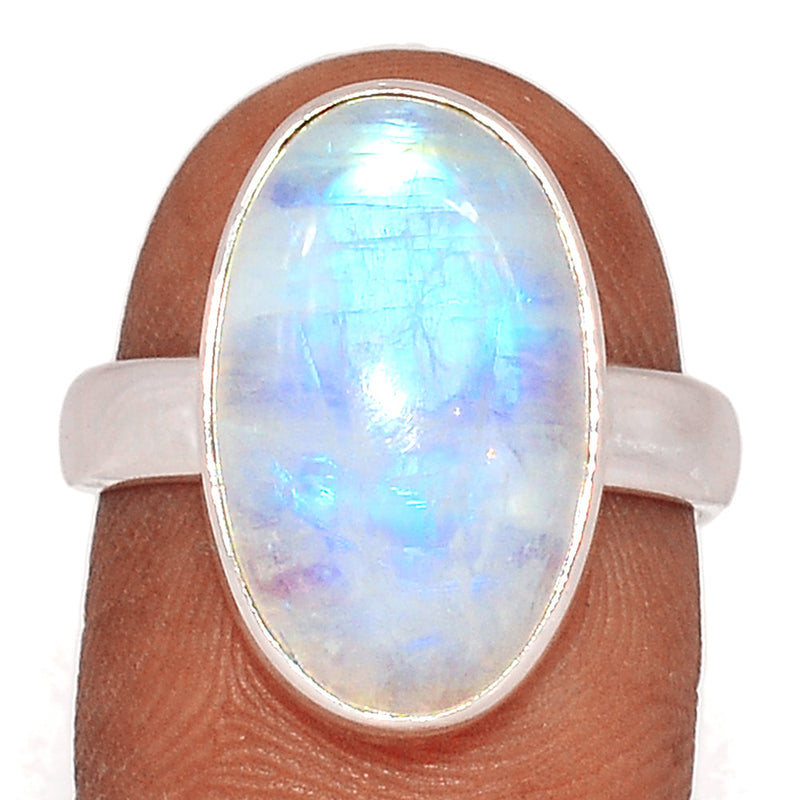 Blue Fire Moonstone Ring - BFMR4398