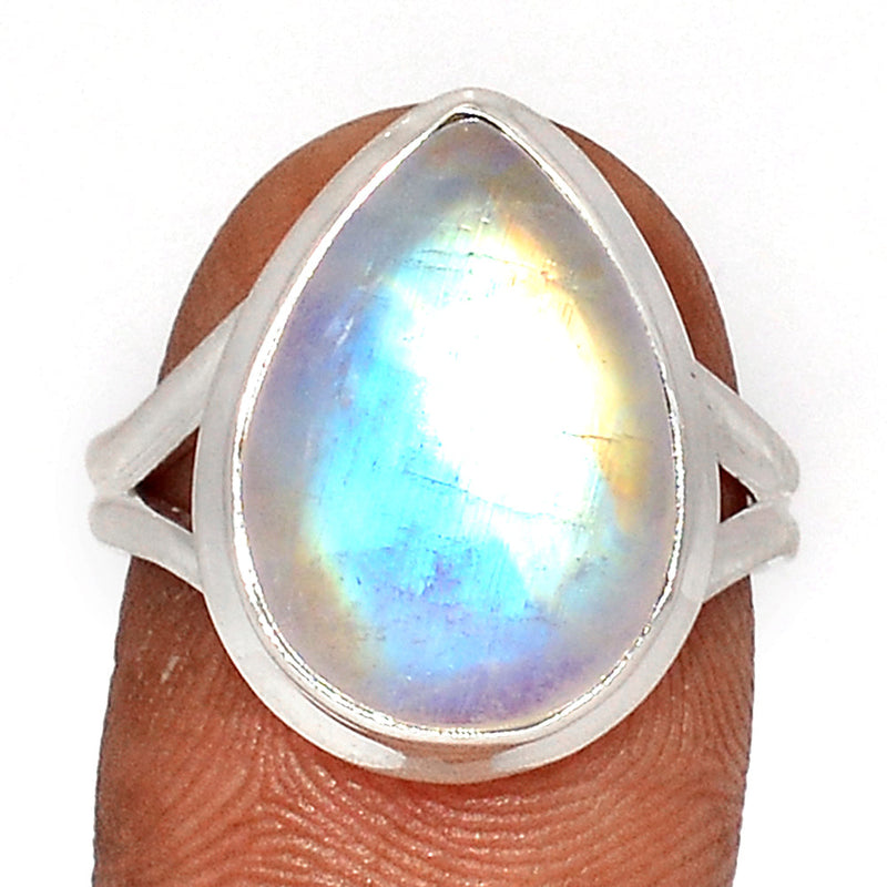 Blue Fire Moonstone Ring - BFMR4455