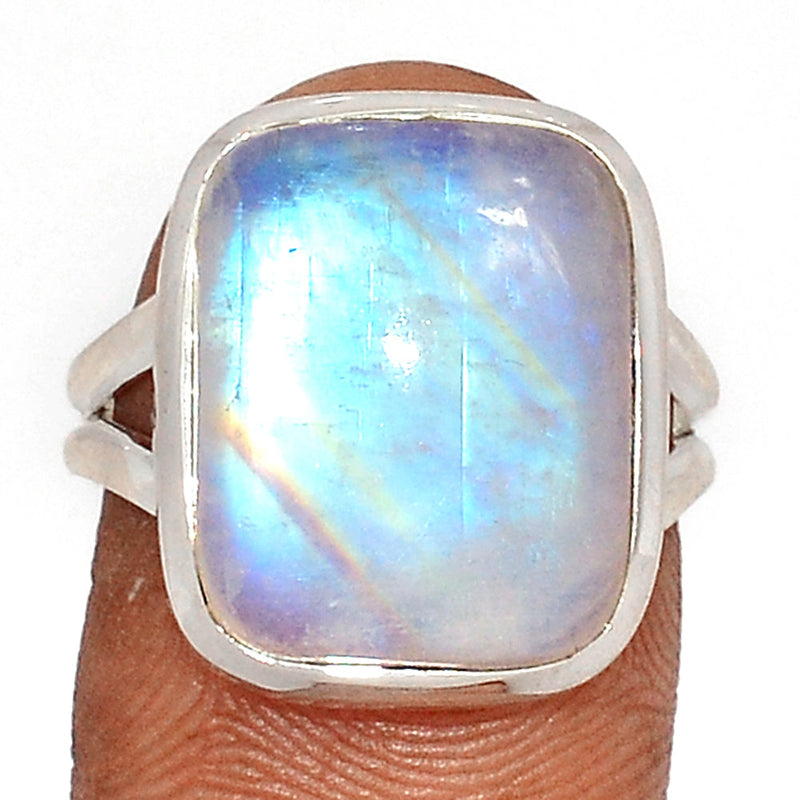 Blue Fire Moonstone Ring - BFMR4458