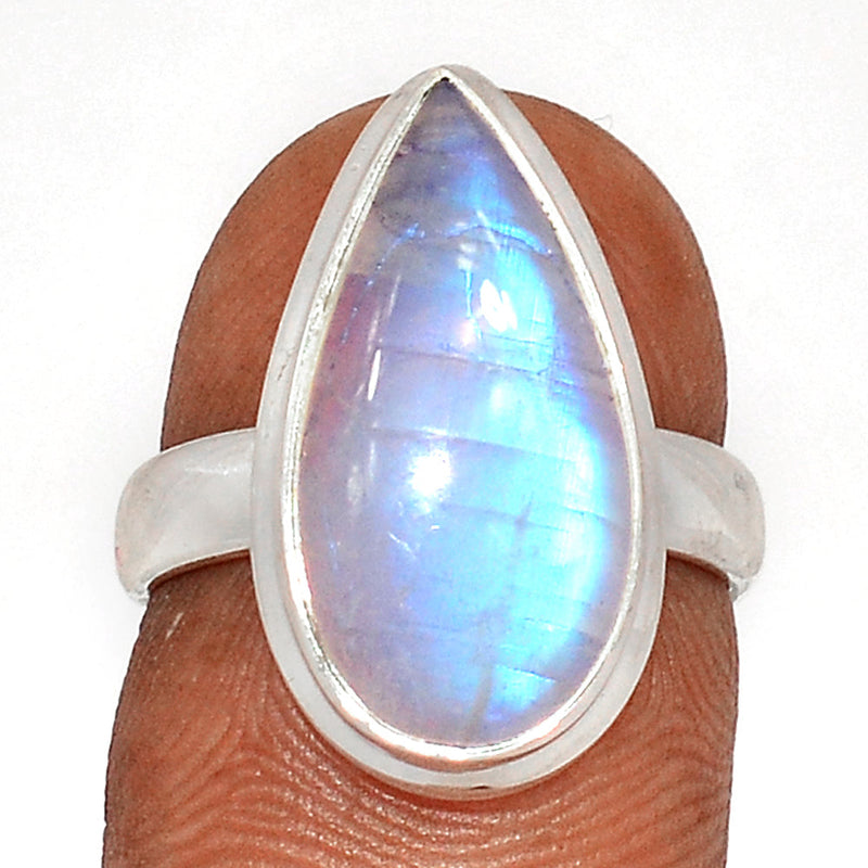 Blue Fire Moonstone Ring - BFMR4460