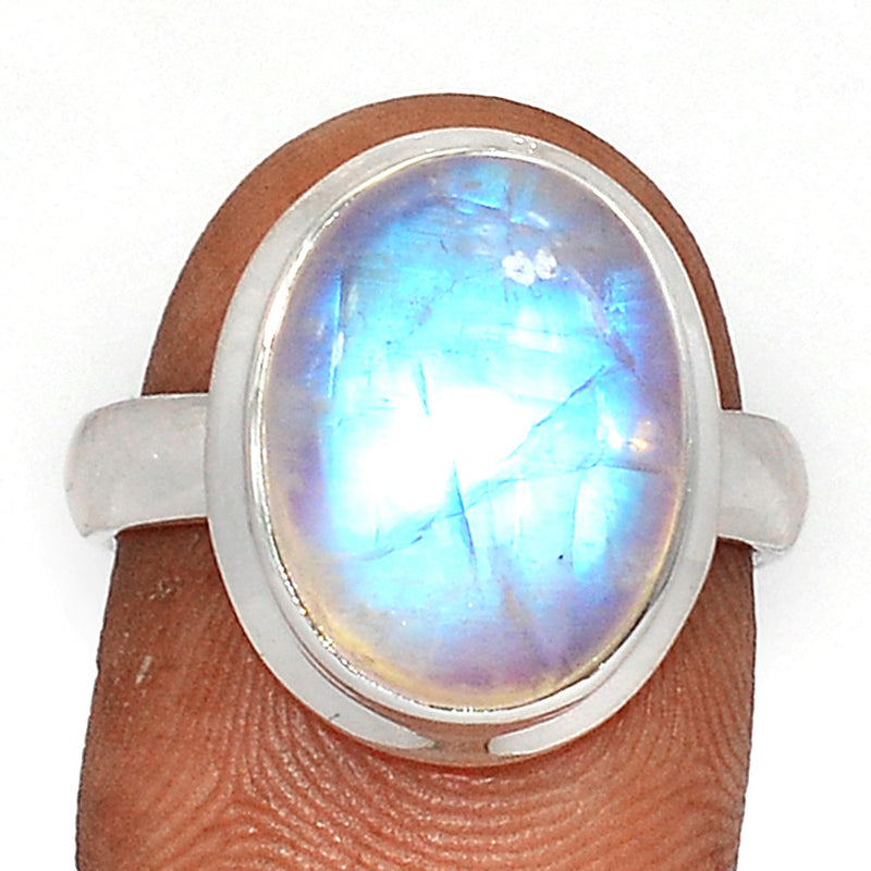 Blue Fire Moonstone Ring - BFMR4463