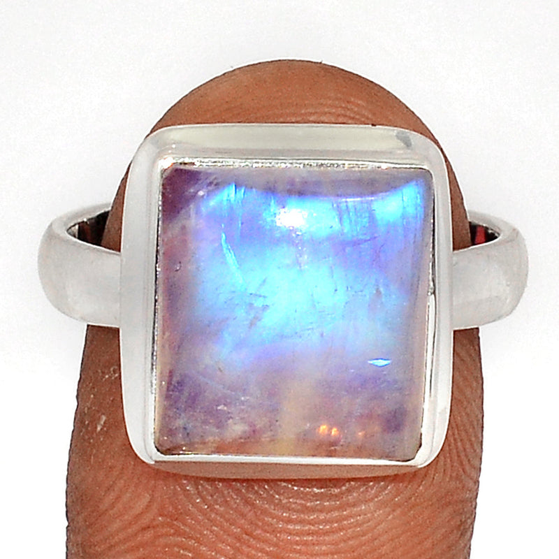 Blue Fire Moonstone Ring - BFMR4466