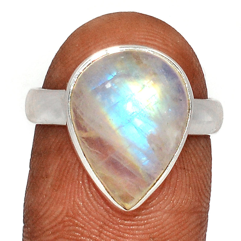 Blue Fire Moonstone Ring - BFMR4469