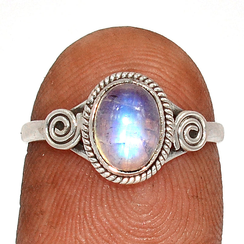 Blue Fire Moonstone Ring - BFMR4470