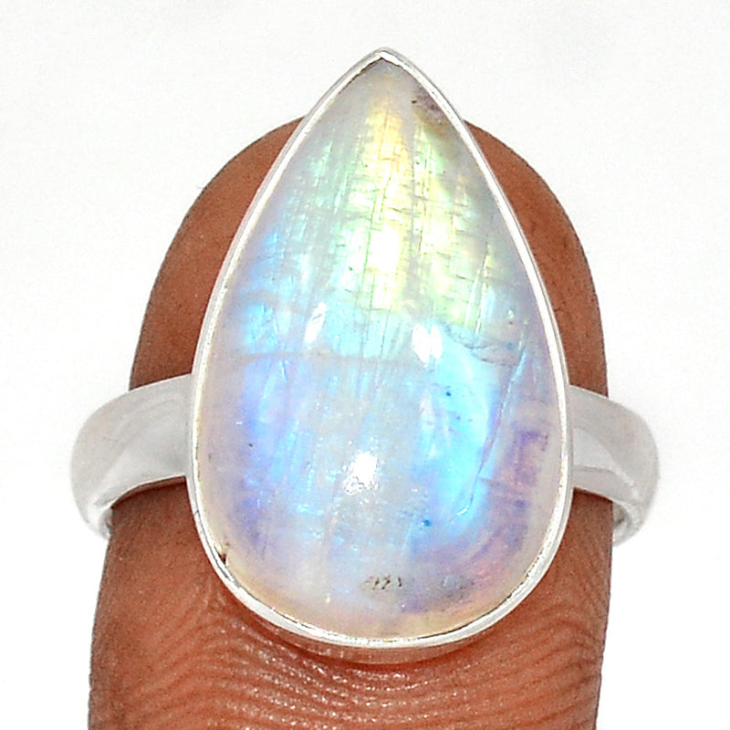 Blue Fire Moonstone Ring - BFMR4473