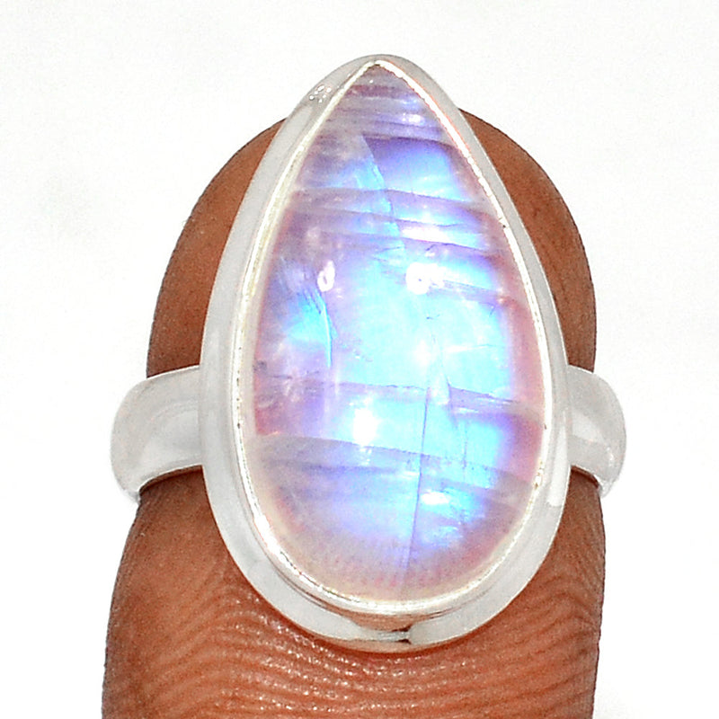 Blue Fire Moonstone Ring - BFMR4475