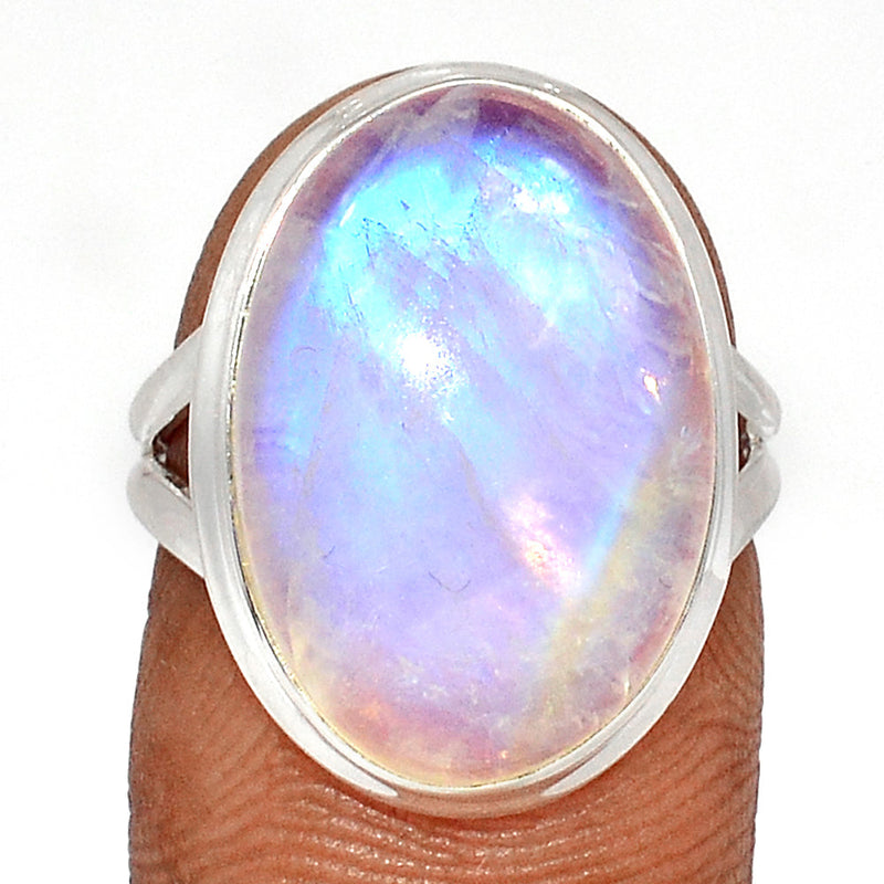 Blue Fire Moonstone Ring - BFMR4476