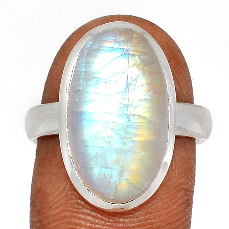 Blue Fire Moonstone Ring - BFMR4478