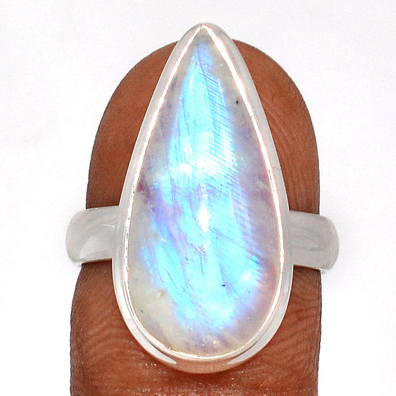 Blue Fire Moonstone Ring - BFMR4481