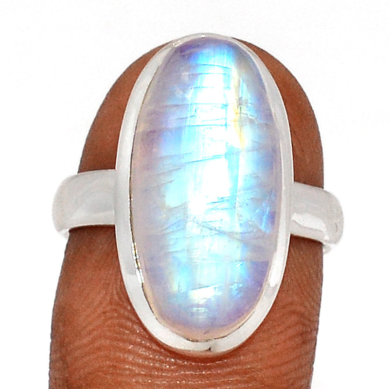 Blue Fire Moonstone Ring - BFMR4483