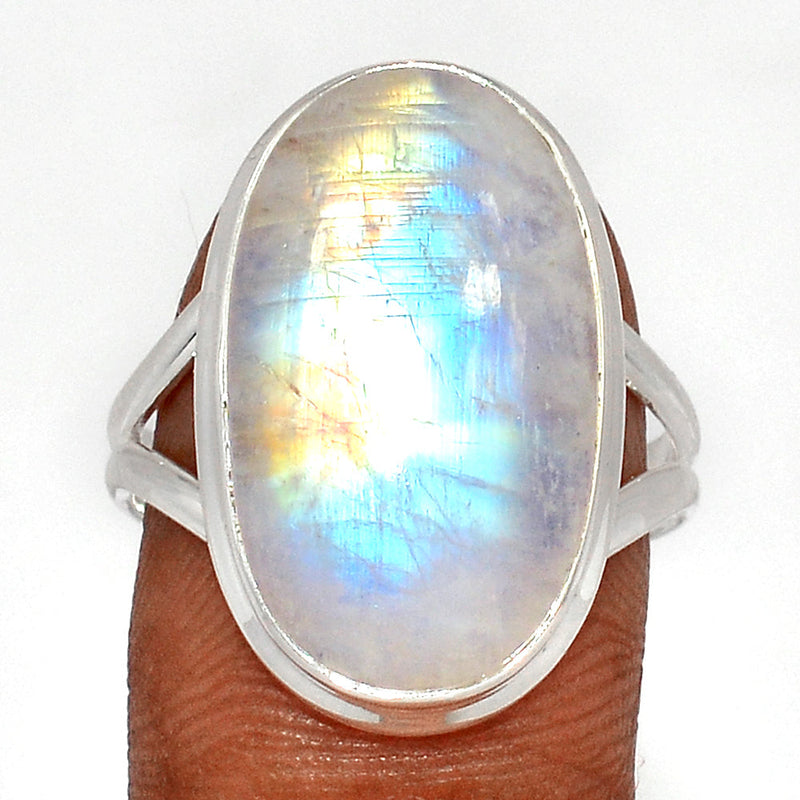 Blue Fire Moonstone Ring - BFMR4485