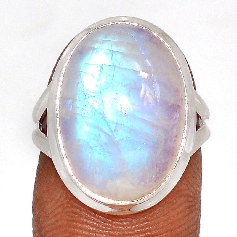 Blue Fire Moonstone Ring - BFMR4486