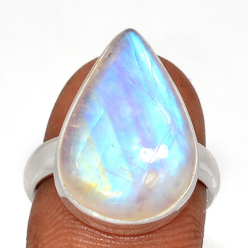 Blue Fire Moonstone Ring - BFMR4489