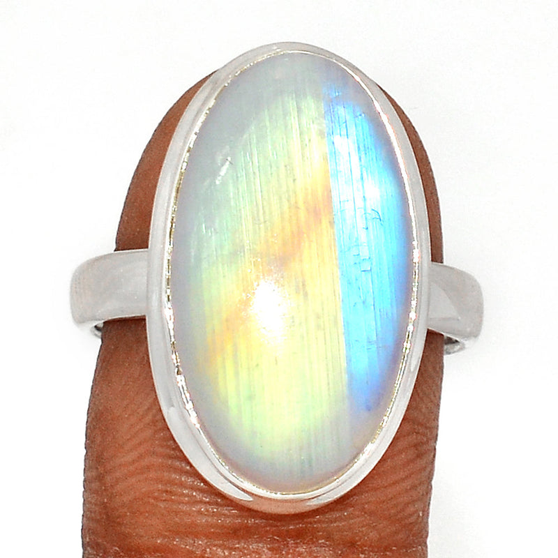 Blue Fire Moonstone Ring - BFMR4490