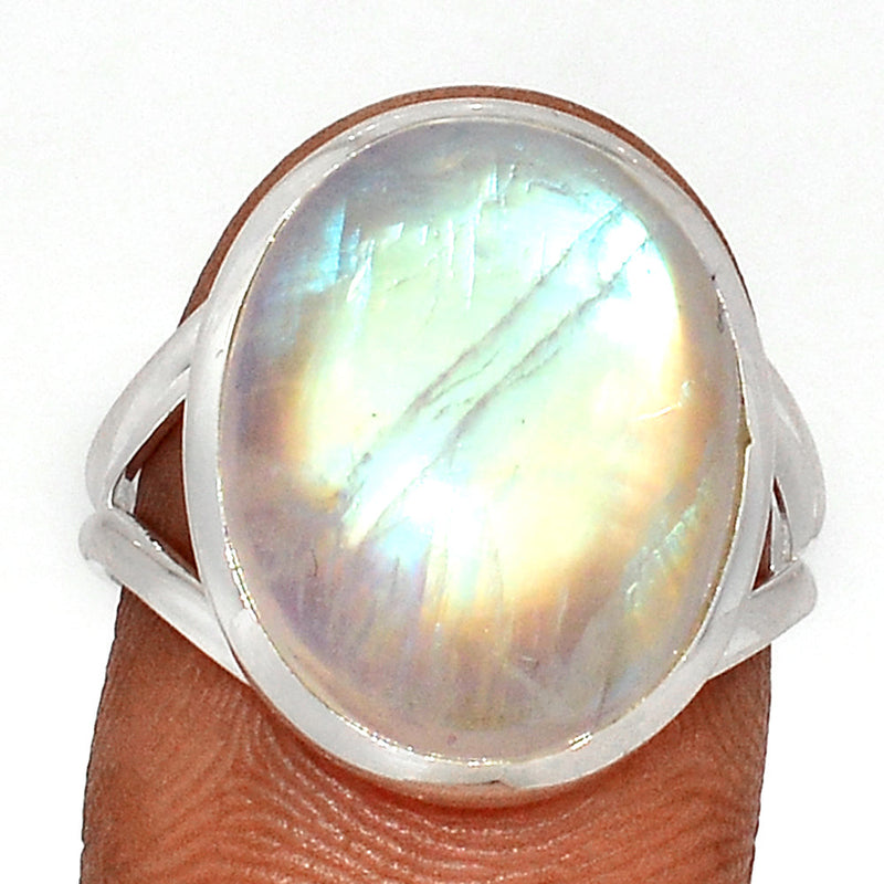 Blue Fire Moonstone Ring - BFMR4491