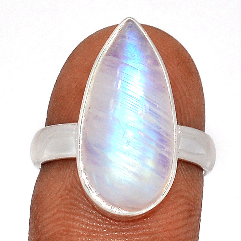 Blue Fire Moonstone Ring - BFMR4493