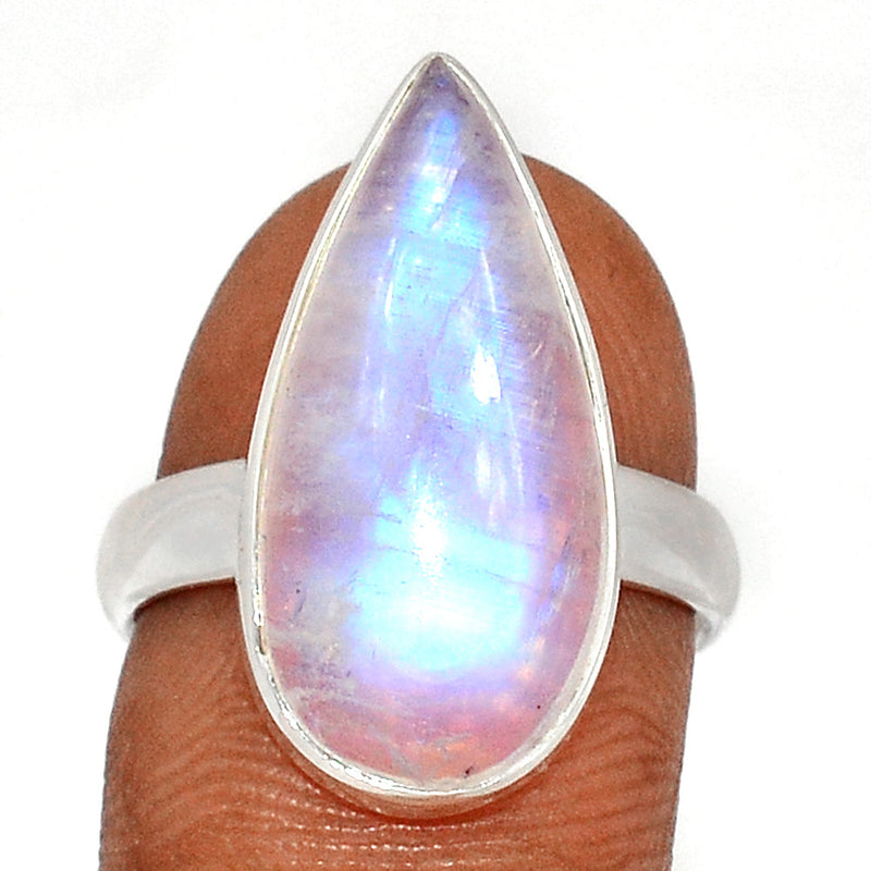 Blue Fire Moonstone Ring - BFMR4494