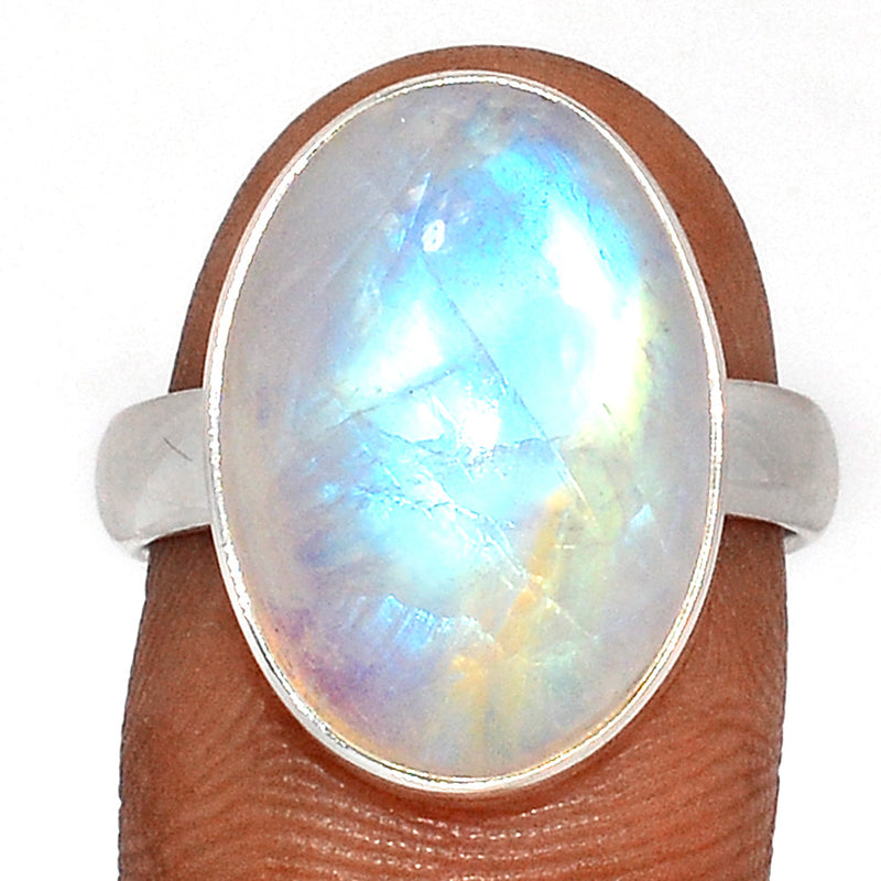 Blue Fire Moonstone Ring - BFMR4495