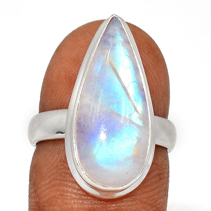 Blue Fire Moonstone Ring - BFMR4497