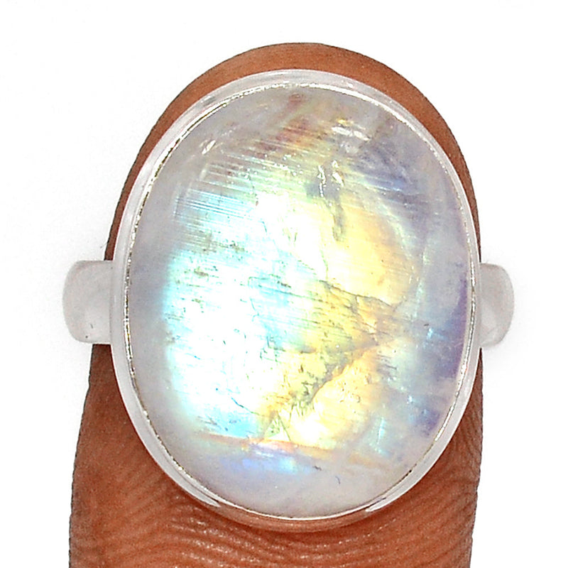 Blue Fire Moonstone Ring - BFMR4498