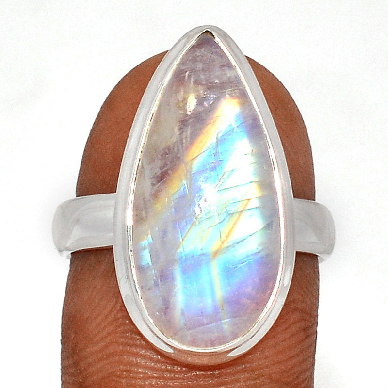 Blue Fire Moonstone Ring - BFMR4499