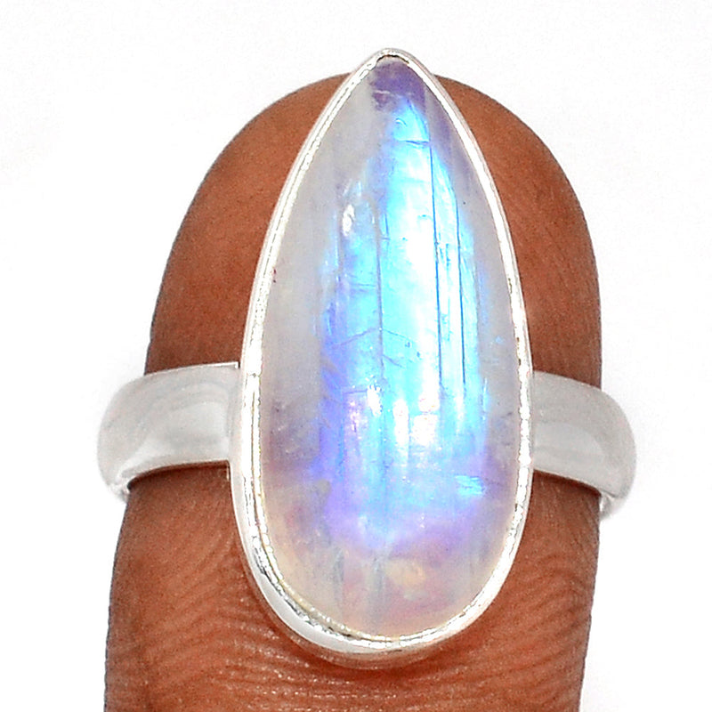 Blue Fire Moonstone Ring - BFMR4500