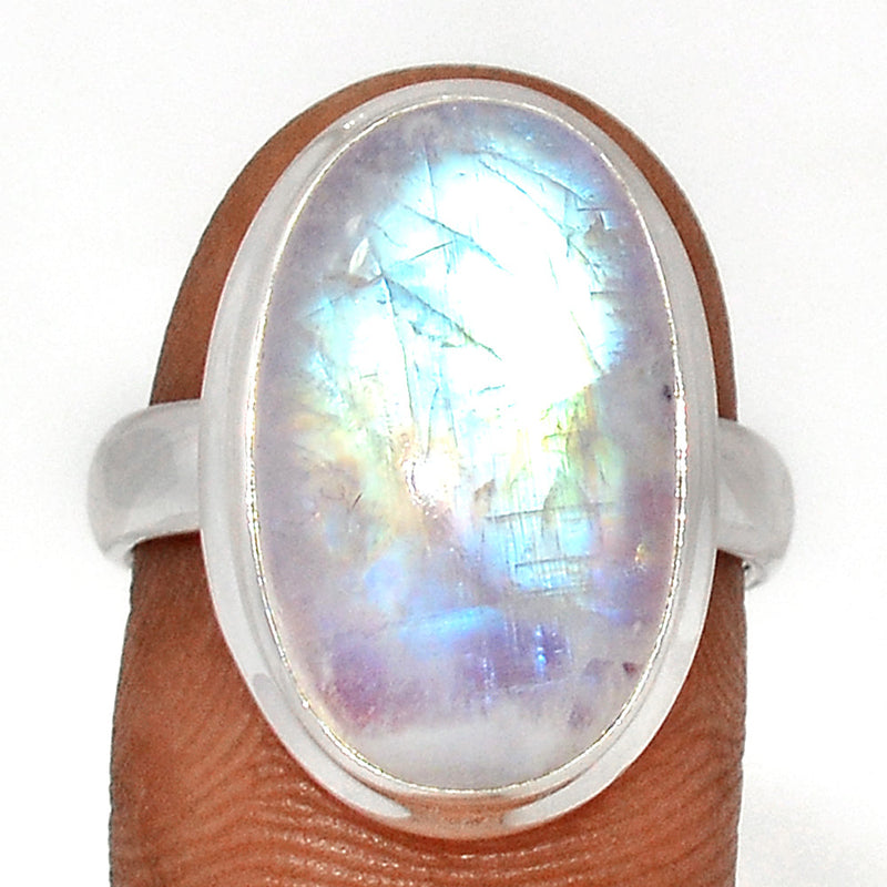 Blue Fire Moonstone Ring - BFMR4502