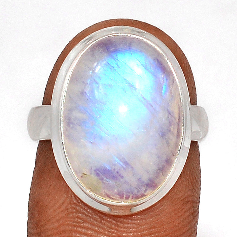 Blue Fire Moonstone Ring - BFMR4503