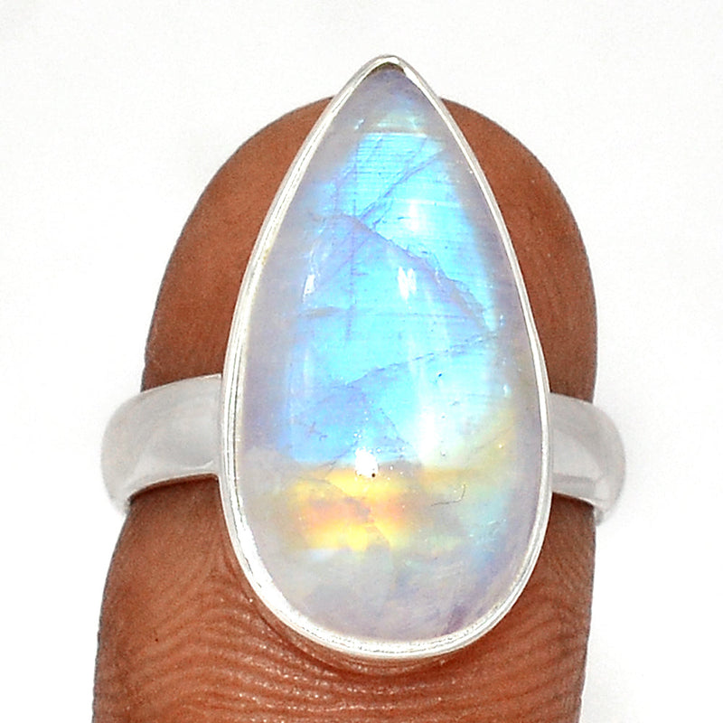 Blue Fire Moonstone Ring - BFMR4504