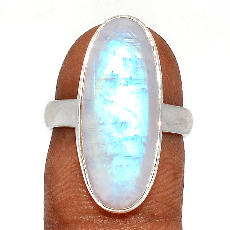 Blue Fire Moonstone Ring - BFMR4507