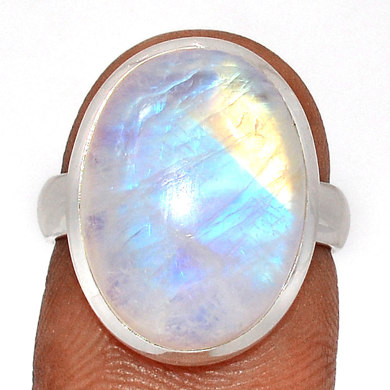 Blue Fire Moonstone Ring - BFMR4508