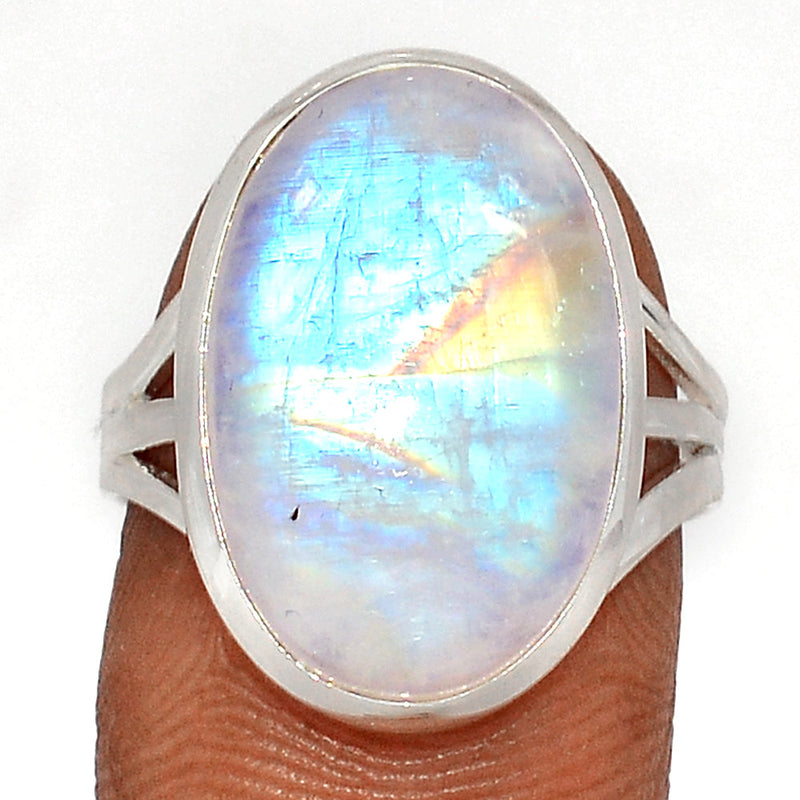 Blue Fire Moonstone Ring - BFMR4510