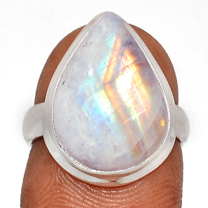 Blue Fire Moonstone Ring - BFMR4512