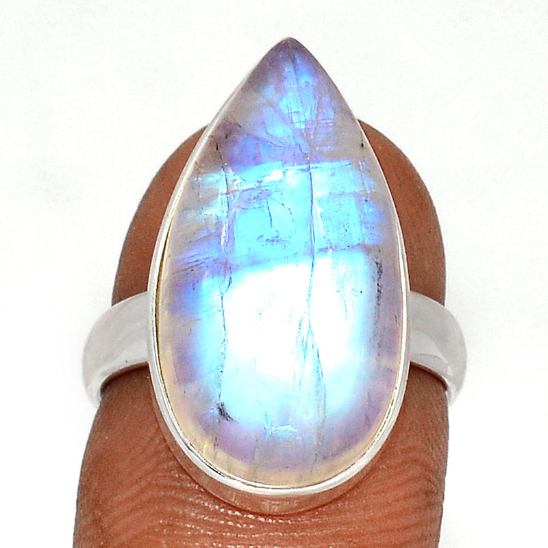 Blue Fire Moonstone Ring - BFMR4513