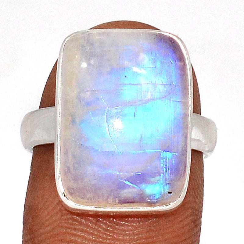 Blue Fire Moonstone Ring - BFMR4591