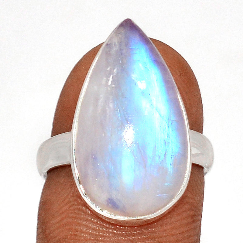 Blue Fire Moonstone Ring - BFMR4592