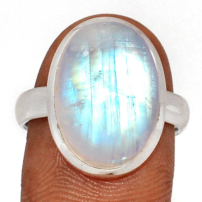 Blue Fire Moonstone Ring - BFMR4596