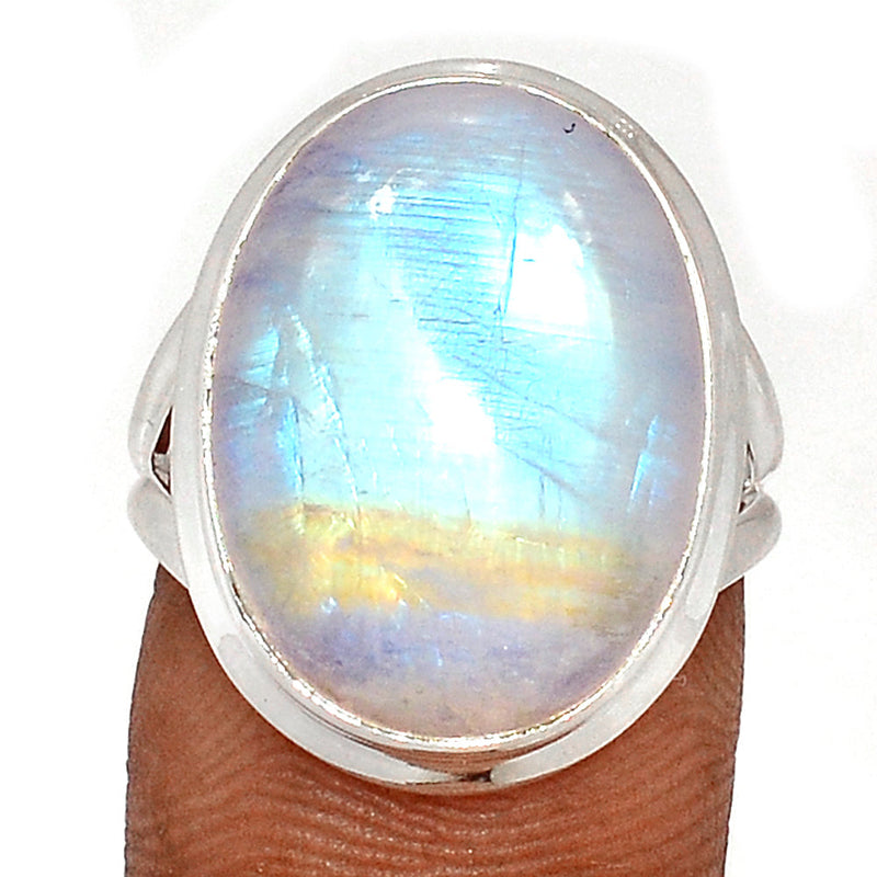 Blue Fire Moonstone Ring - BFMR4597