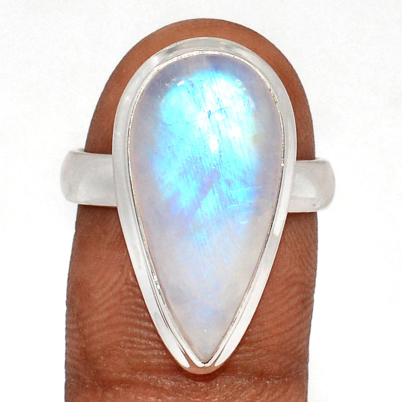 Blue Fire Moonstone Ring - BFMR4599