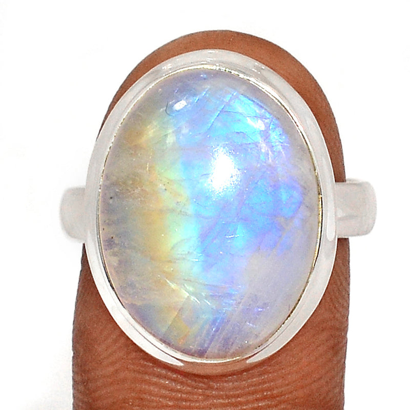 Blue Fire Moonstone Ring - BFMR4601