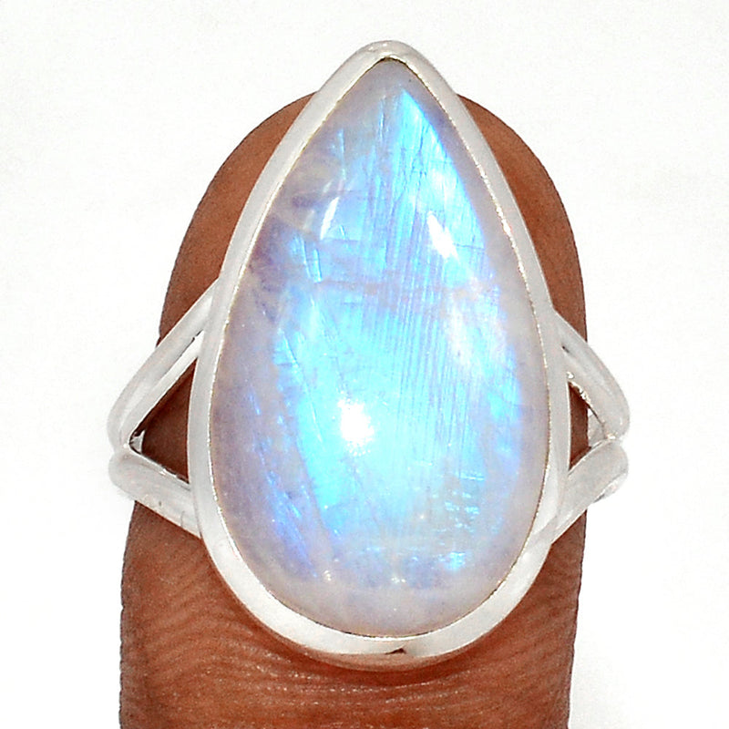 Blue Fire Moonstone Ring - BFMR4602