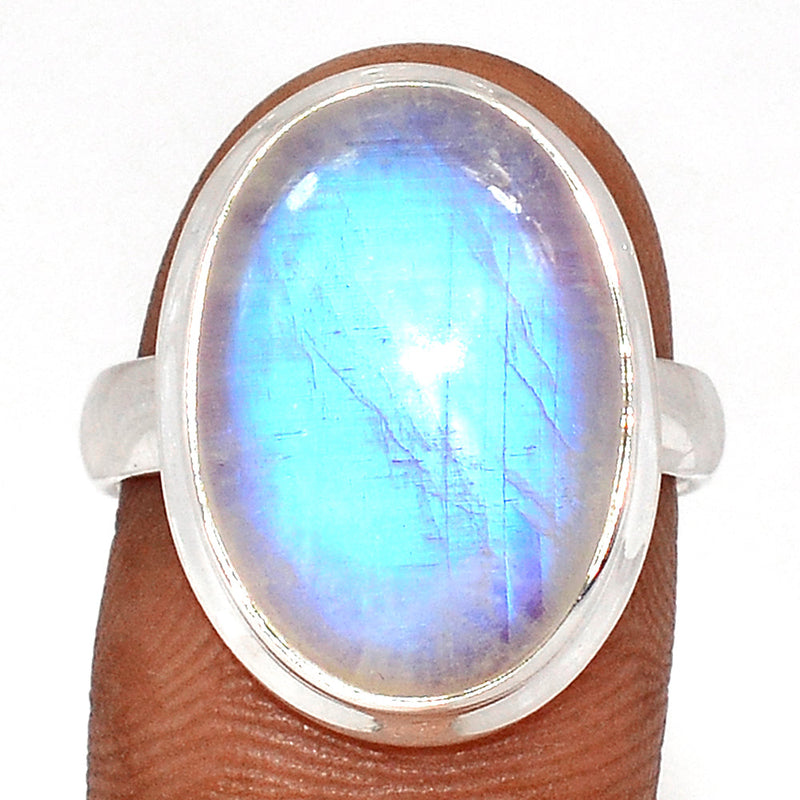 Blue Fire Moonstone Ring - BFMR4603