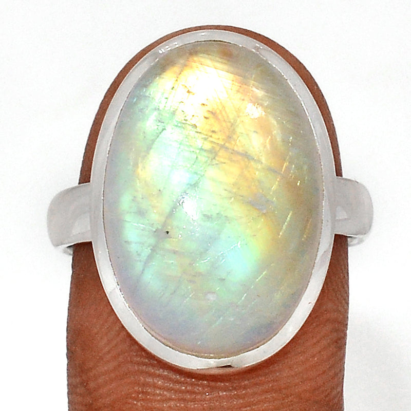 Blue Fire Moonstone Ring - BFMR4606