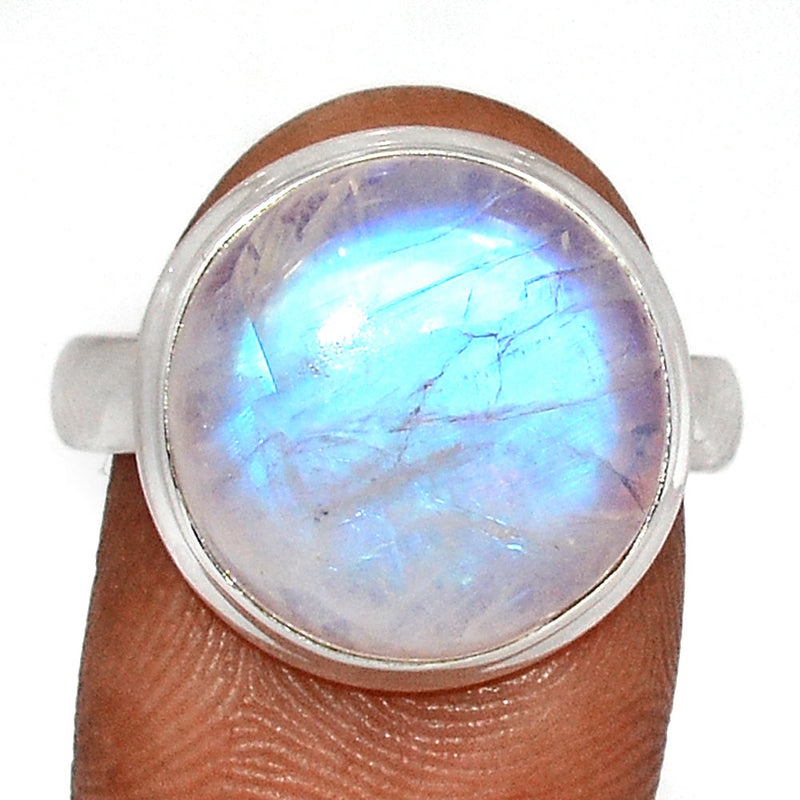 Blue Fire Moonstone Ring - BFMR4608