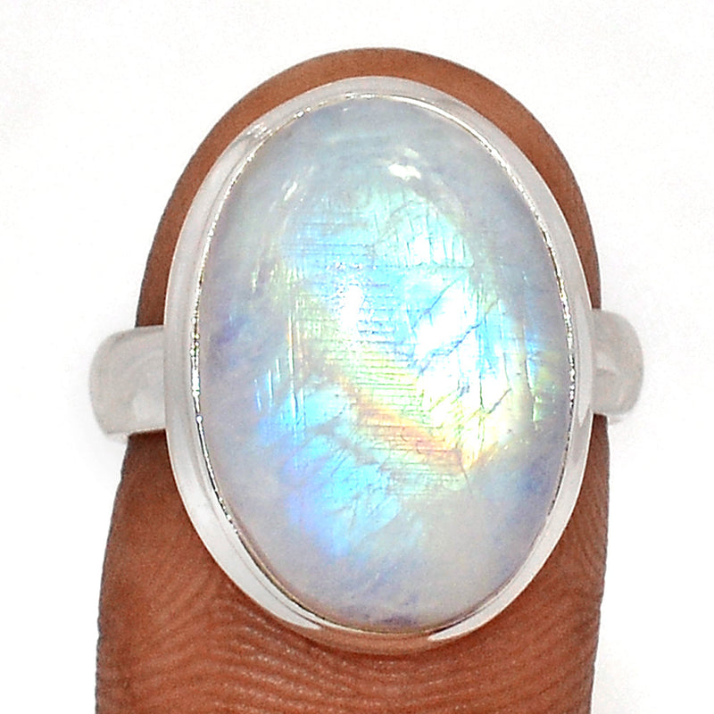 Blue Fire Moonstone Ring - BFMR4609