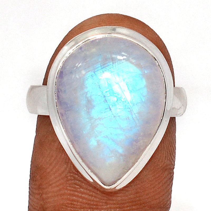 Blue Fire Moonstone Ring - BFMR4610