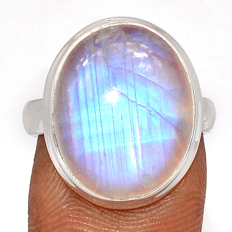 Blue Fire Moonstone Ring - BFMR4611