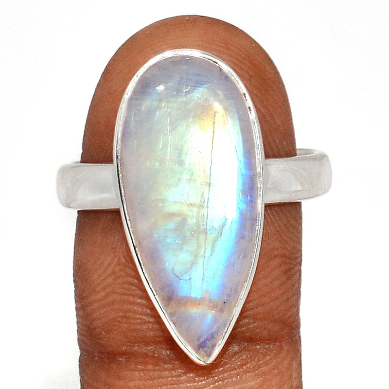 Blue Fire Moonstone Ring - BFMR4616